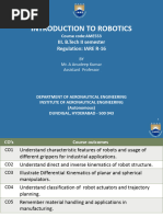 Introduction To Robotics Ame553 11012020