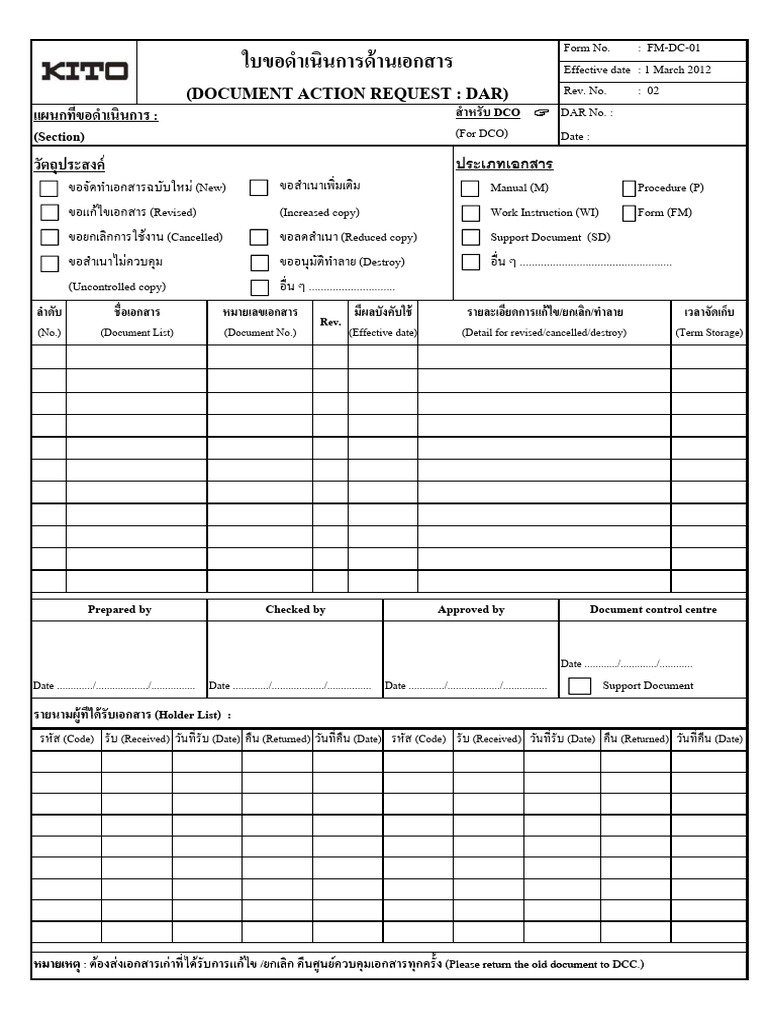 FM DC 01 Rev.02 | PDF