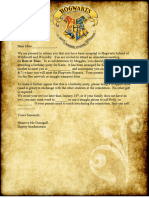 Hogwarts Acceptance Letter Template 18