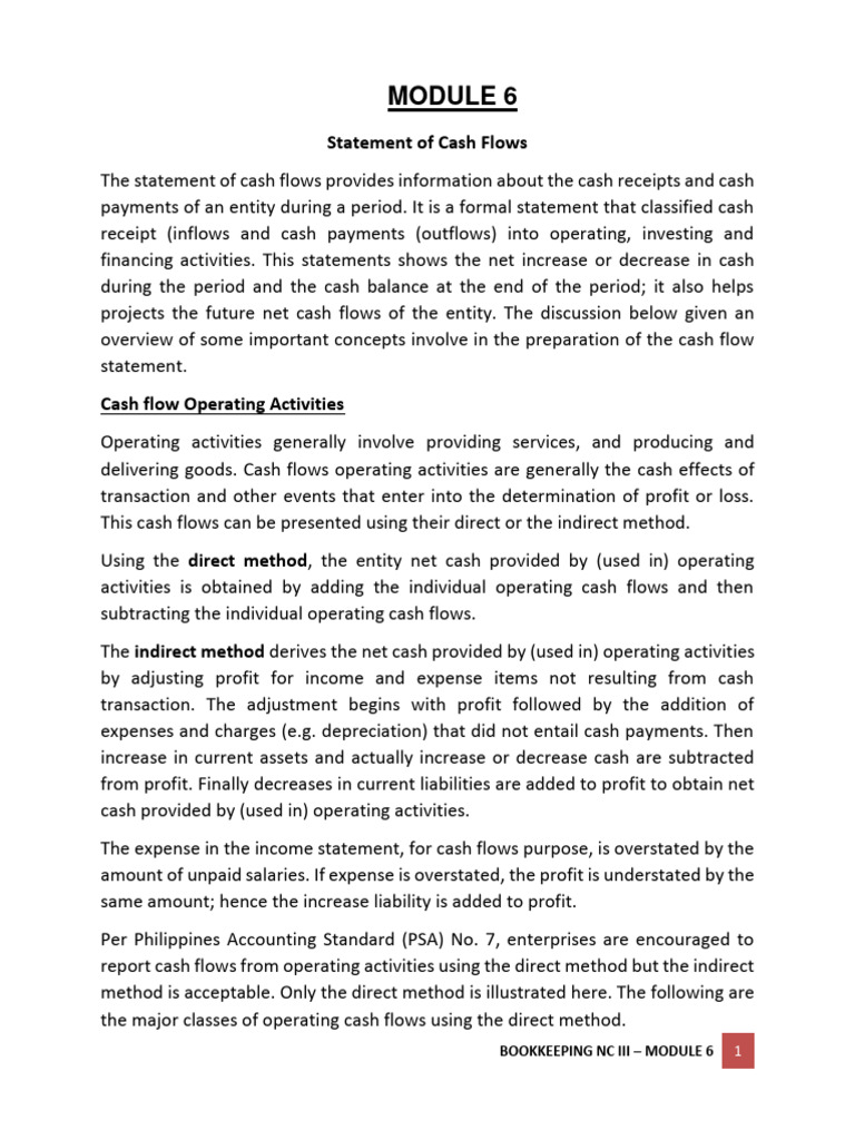Cash Flow Statement Overview | PDF | Cash Flow Statement | Expense