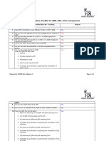 Documentation Checklist For QMR QAP Crisis Management