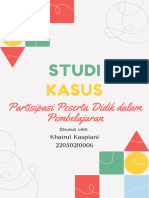 Studi Kasus Partisipasi Peserta Didik Dalam Pembelajaran - Khairul Kaspiani - 22050210006