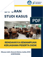 Rendahnya Kemampuan Kerjasama Peserta Didik - Annavia Sukma Junita - 2218763094