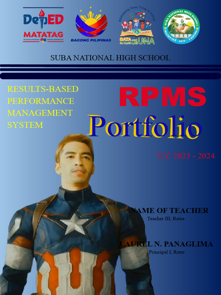 rpms portfolio 2023 to 2024 ppt free download philippines
