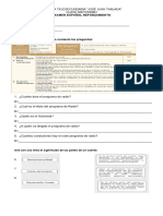 Examen Español Primero