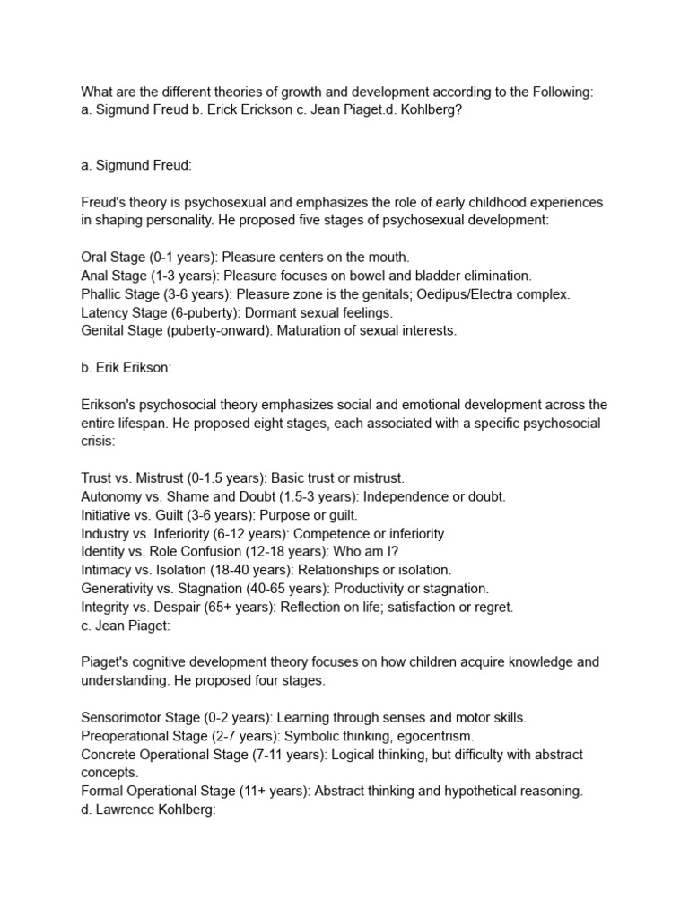 what-are-the-different-theories-of-growth-and-development-according-to