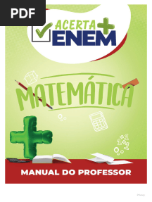 Acerta Mais Enem Matemática - Manual Do Professor