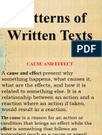 RW Lesson 1 Patterns of Written Text
