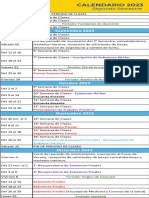 Calendario Académico 2023 Uninorte - Segundo Semestre