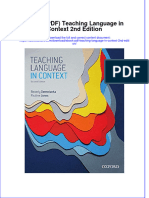 Full Download Ebook PDF Teaching Language in Context 2Nd Edition Ebook PDF Docx Kindle Full Chapter