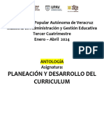 Planeación y Desarrollo Del Curriculum. Mage 301