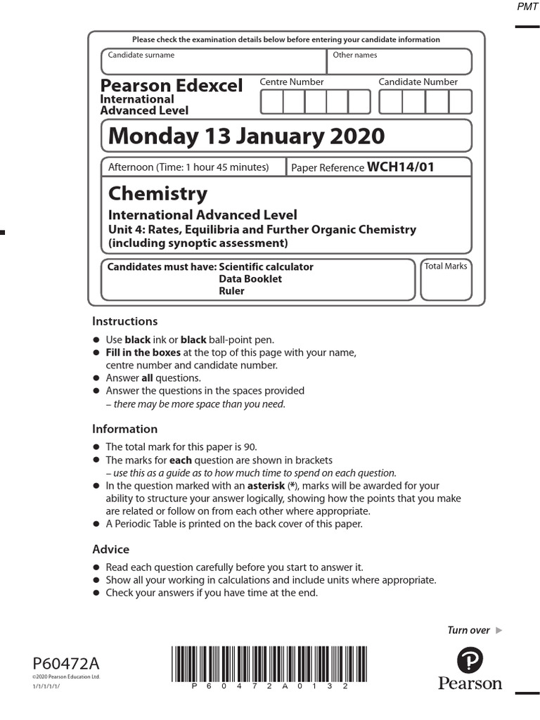 January 2020 ial qp pdf reaction rate chemical compounds