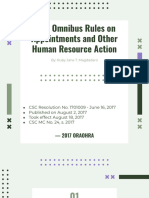 2017 Omnibus Rules On Appointments and Other Human Resource Action - PAHRM