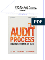 Full Download Ebook PDF The Audit Process Principles Practice and Cases 7Th Edition 2 Ebook PDF Docx Kindle Full Chapter