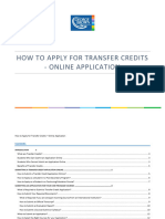 How To Apply For Transfer Credits