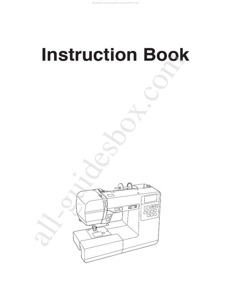 Janome TS200Q Sewing Machine Instruction Manual PDF Sewing Machine
