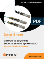 200G QSFP56 To 2xQSFP28 AOC Active Optical Cable Data Sheet by JTOPTICS