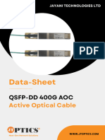 400G QSFP-DD To QSFP-DD AOC Active Optical Cable Data Sheet by JTOPTICS