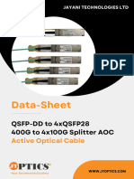 Jtoptics 400g To 4x100g Aoc Cable Data Sheet