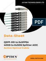 400G TO 8X50G AOC Cable Data Sheet by JTOPTICS