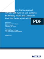 Manufacturing Cost Analysis 100 and 250 Kw Fuel Cell Systems Primary 0