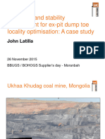 Latilla 2015 Structural and Stability Assessment For Ex-Pit Dump Toe Locality Optimisation