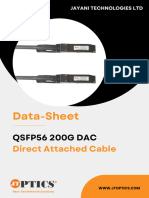 200G QSFP56 DAC Direct Attached Cable Data Sheet by JTOPTICS