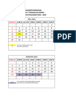 KALENDER PENDIDIKAN Semester Genap