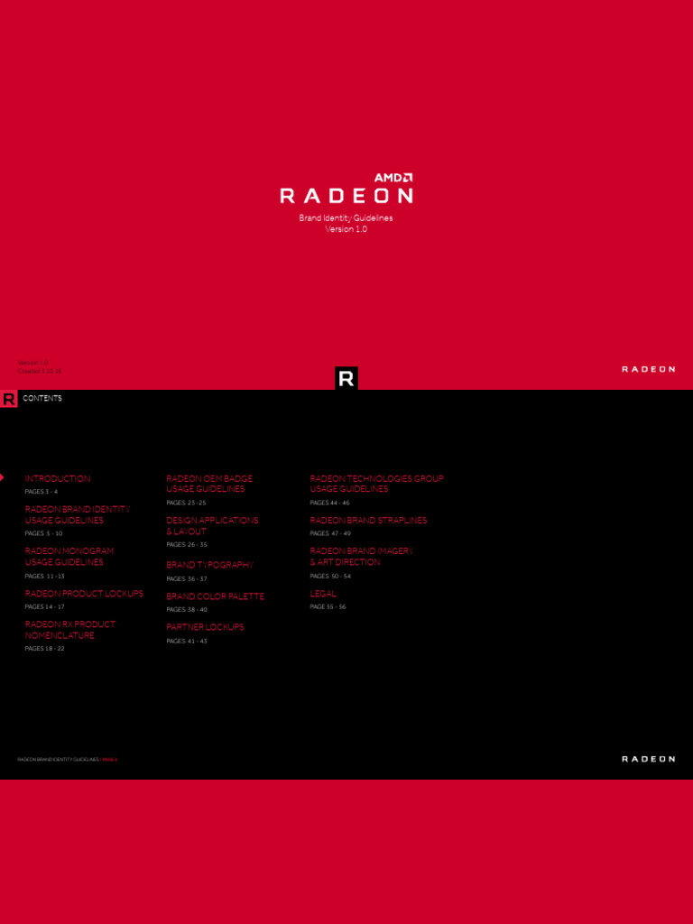 Radeon Brand Identity Guide | PDF | Logos | Page Layout