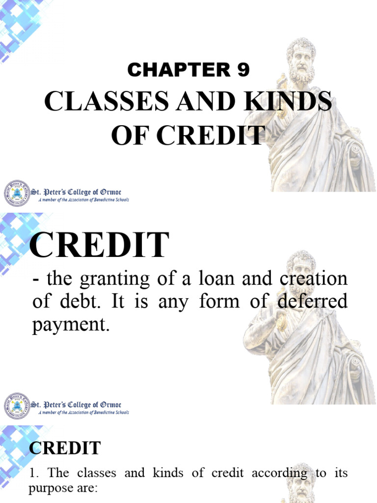 Classes and Types of Credit Explained | PDF | Finance & Money ...
