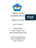 Modul Ajar B. Inggris Unit 8 KELAS 4