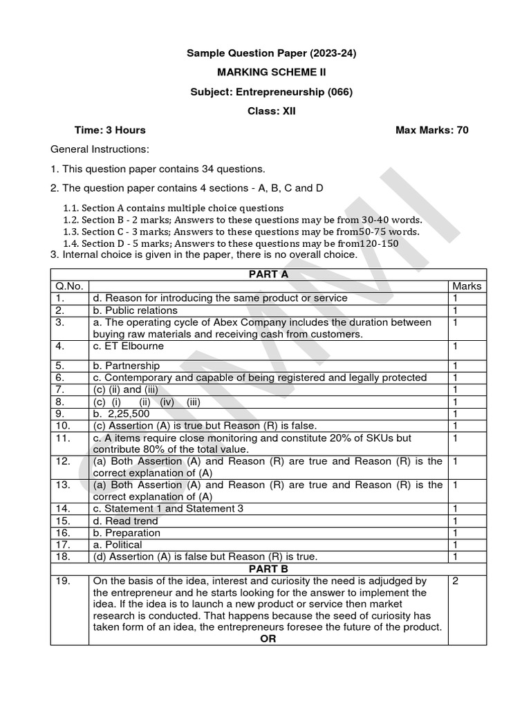 Sample Question Paper MS 2 PRACTICE TEST 2 (202324) PDF Mergers And Acquisitions Venture