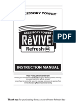ReVIVE Refesh Pro Owners Manual