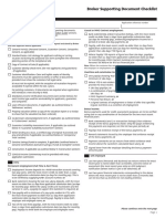 Broker Supporting Document Checklist