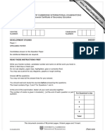 DD0453 Specimen Paper 1 2010