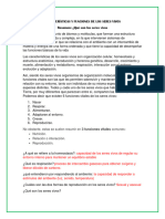 Características y Funciones de Los Seres Vivos