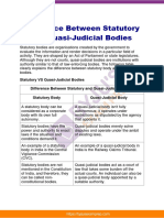 Difference Between Statutory and Quasi Judicial Bodies Upsc Notes 53