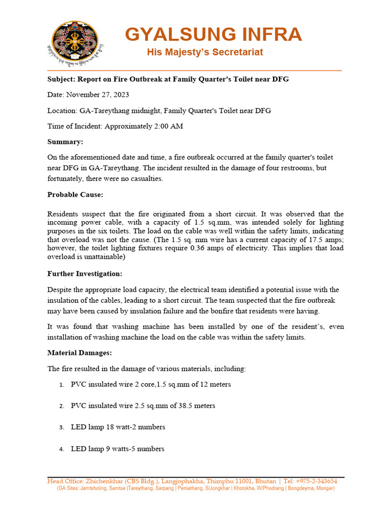 Report Electrical 2 Pdf Manufactured Goods Building Engineering