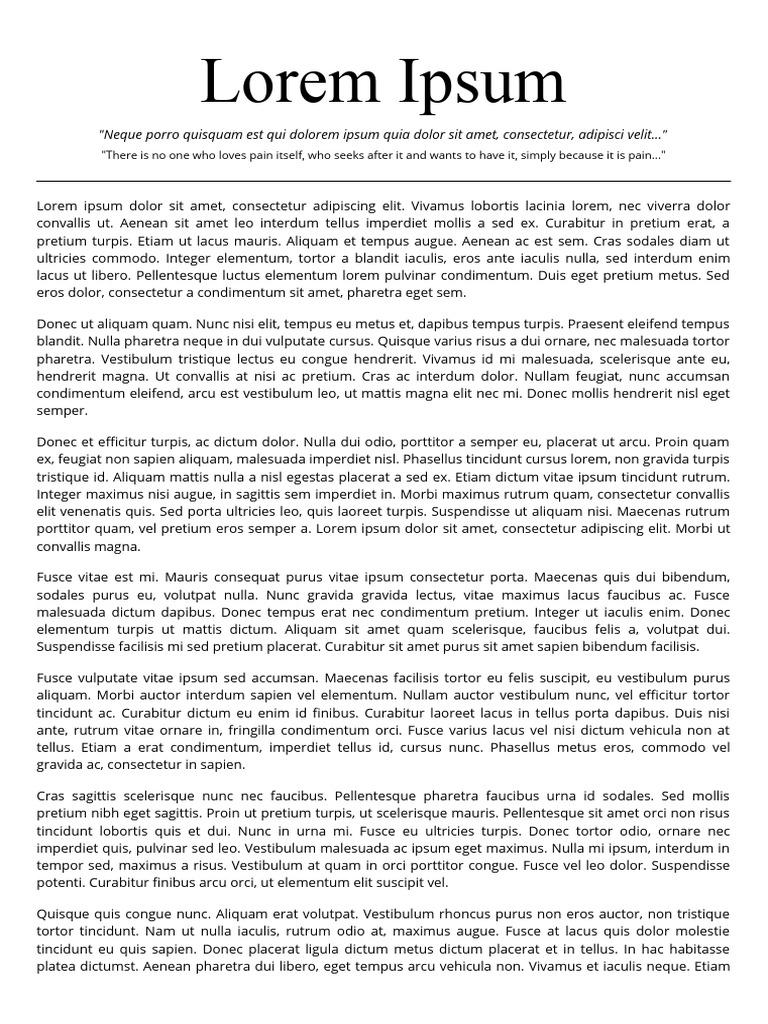 Lorem Ipsum: 