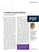 A Residents Guide To Lithium