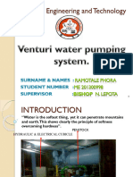 Venturi Water Pumping System