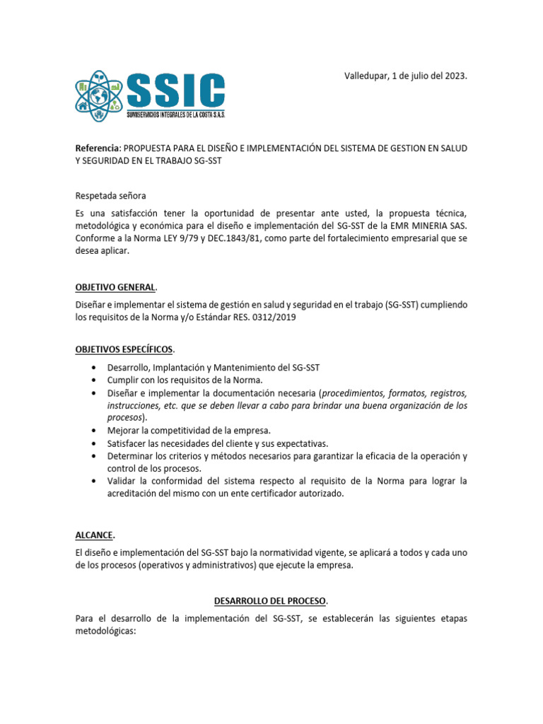 Diseño De Sg Sst Pdf Business Sistema De Manejo De Calidad