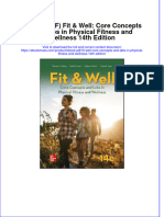 How To Download Ebook PDF Fit Well Core Concepts and Labs in Physical Fitness and Wellness 14Th Edition Ebook PDF Docx Kindle Full Chapter