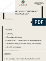 Capacity and Constraint Management: Dr. Ousha Alshamsi Chapter 7S