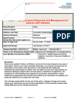 Response 3925 Hypoglycaemia Diagnosis and Management For Patients With Diabetes