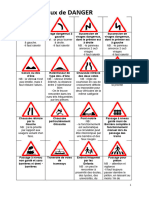 Panneaux de Danger