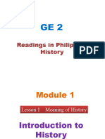 Module 1 Lesson 1 Meaning of History