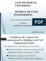 Conditions of Contract