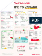 Vapiano Speisekarte Plakat 3 400x800mm NK en