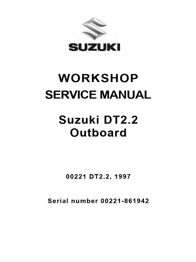 Suzuki DT22 Manual PDF Gallon Propeller